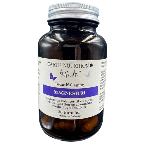 Pakke med magnesium 100 mg, 30 kapsler, fra Earth Nutrition