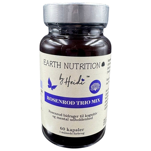 Pakning med Rosenrod Trio Mix, 60 kapsler, fra Earth Nutrition