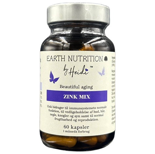 Pakning med Zink Mix, 60 kapsler, fra Earth Nutrition