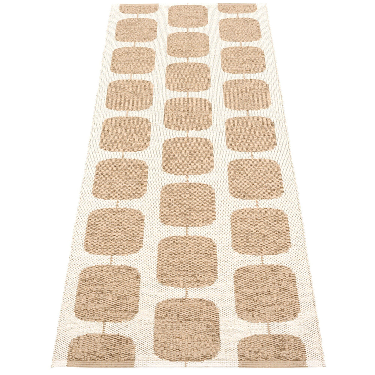 Pappelina Sten løber i vævet plast, 70 x 200 cm, i light nougat/vanilla