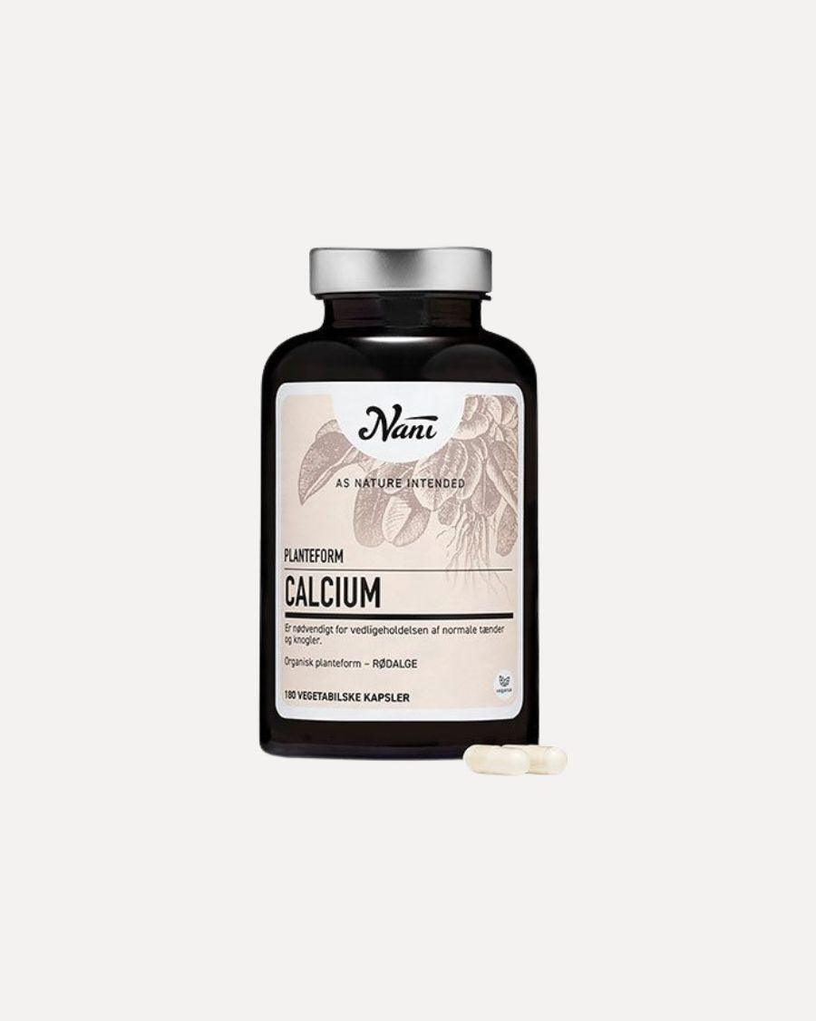 Pakning med NANI Organisk Calcium fra islandsk rødalge, 180 stk
