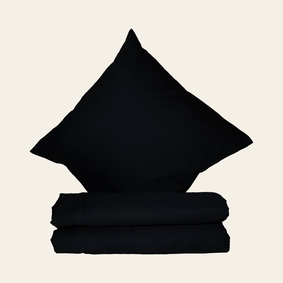 Glat sengesæt med lynlås på tre sider i farven Nattestilhed fra RestfulBlanket