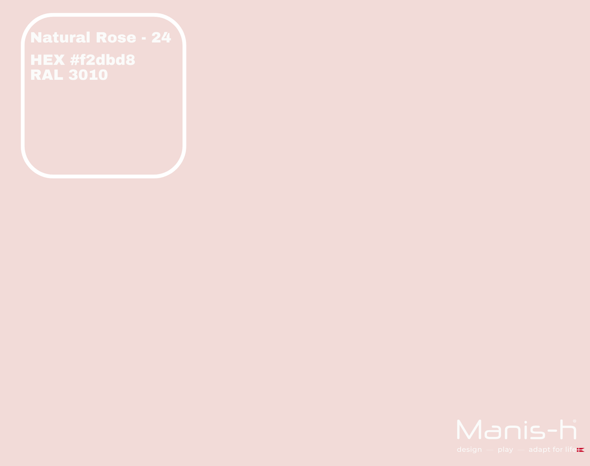 Sengehest med tremmer fra Manis-h i natural rose, 160 cm, til børneseng