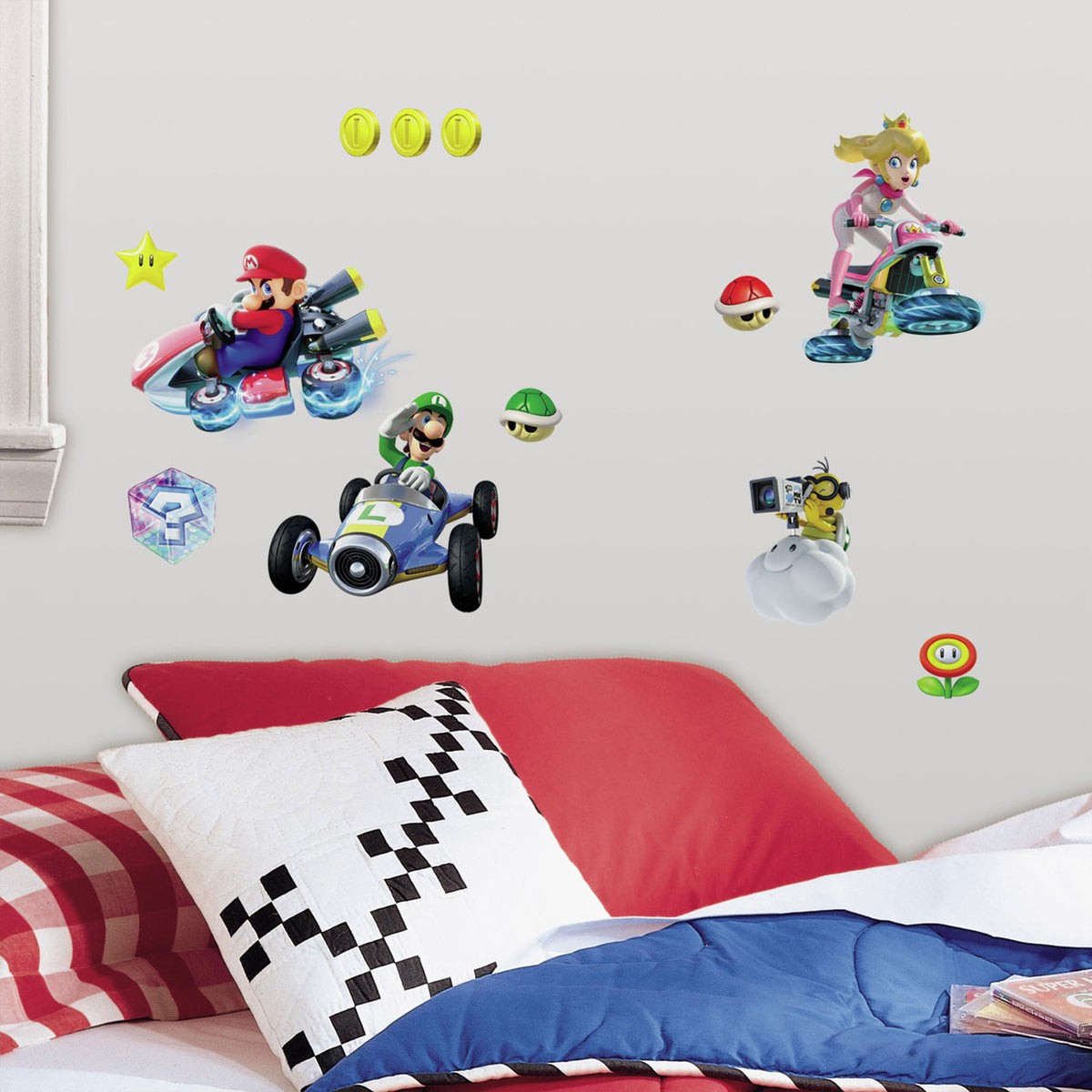 Se Nintendo Mario Kart 8 Wall Stickers ✔ Kæmpe udvalg i Roommates - Køb online på udsalg og tilbud lige nu ✔ Billig fragt og hurtig levering - Varenummer: MMAction-216040 og 34878153179 på lager - Udsalg på Wallstickers til børneværelset Spar helt op til 57% - Stort udsalg på over 739 mærker