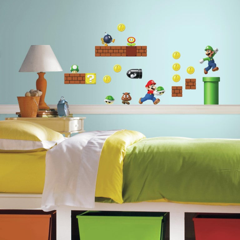 Se Nintendo Super Mario - Build a Scene Wallstickers ✔ Kæmpe udvalg i Roommates - Køb online på udsalg og tilbud lige nu ✔ Meget billig fragt og hurtig levering - Varenummer: MMAction-216027 og 34878598697 på lager - Udsalg på Wallstickers til børneværelset Op til 63% rabat - Find tilbud fra over 2.739 mærker