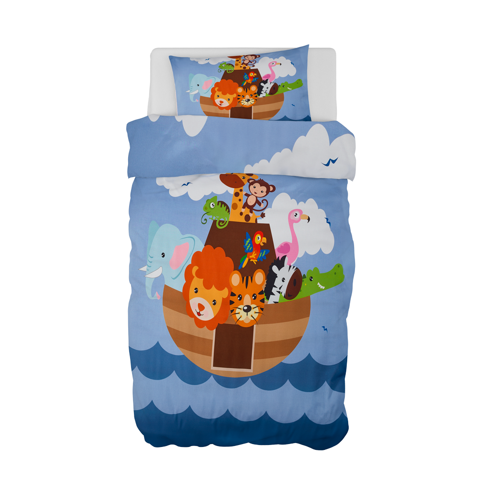 Se BySkagen NOAHS ARK Sengetøj - 100x140 cm (Junior) ❤ Kæmpe udvalg i BySkagen - Køb online på udsalg og tilbud lige nu ❤ Billig fragt og hurtig levering - Varenummer: HomeFeeling-3756 - Udsalg på Sengetøj - Baby- og junior - Bomuldssatin - Babysengetøj - Junior sengetøj - Alt til baby og junior Store besparelser – op til 77% - Shop over 2.281 kendte brands på udsalg