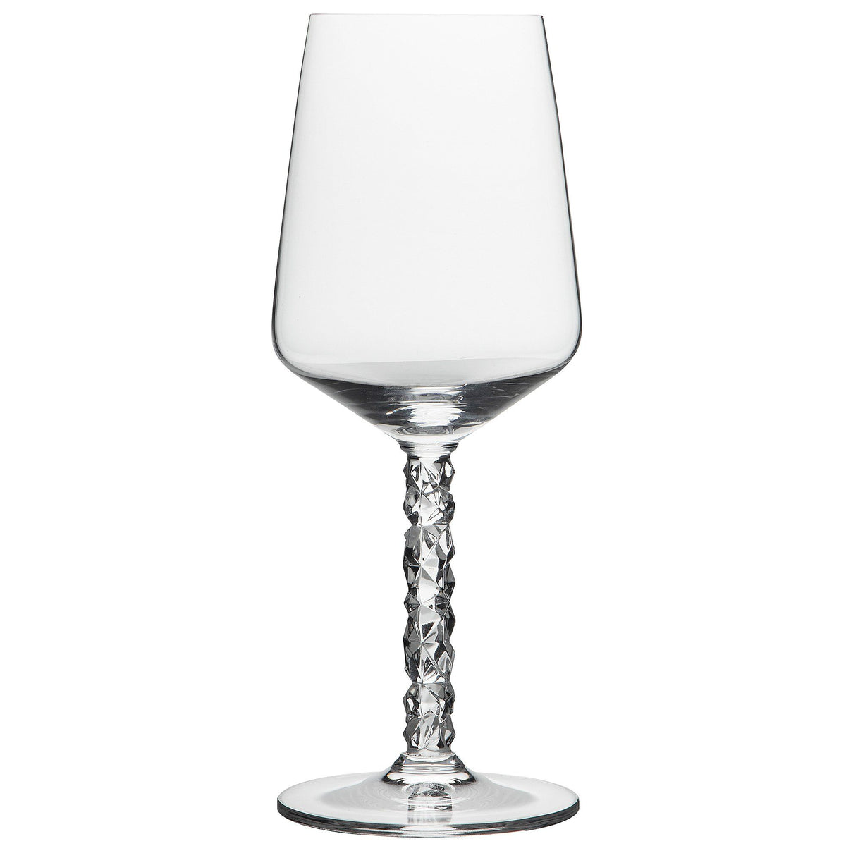 Orrefors Carat vinglas 44 cl i slebet krystal, sæt med to glas, designet af Lena Bergström