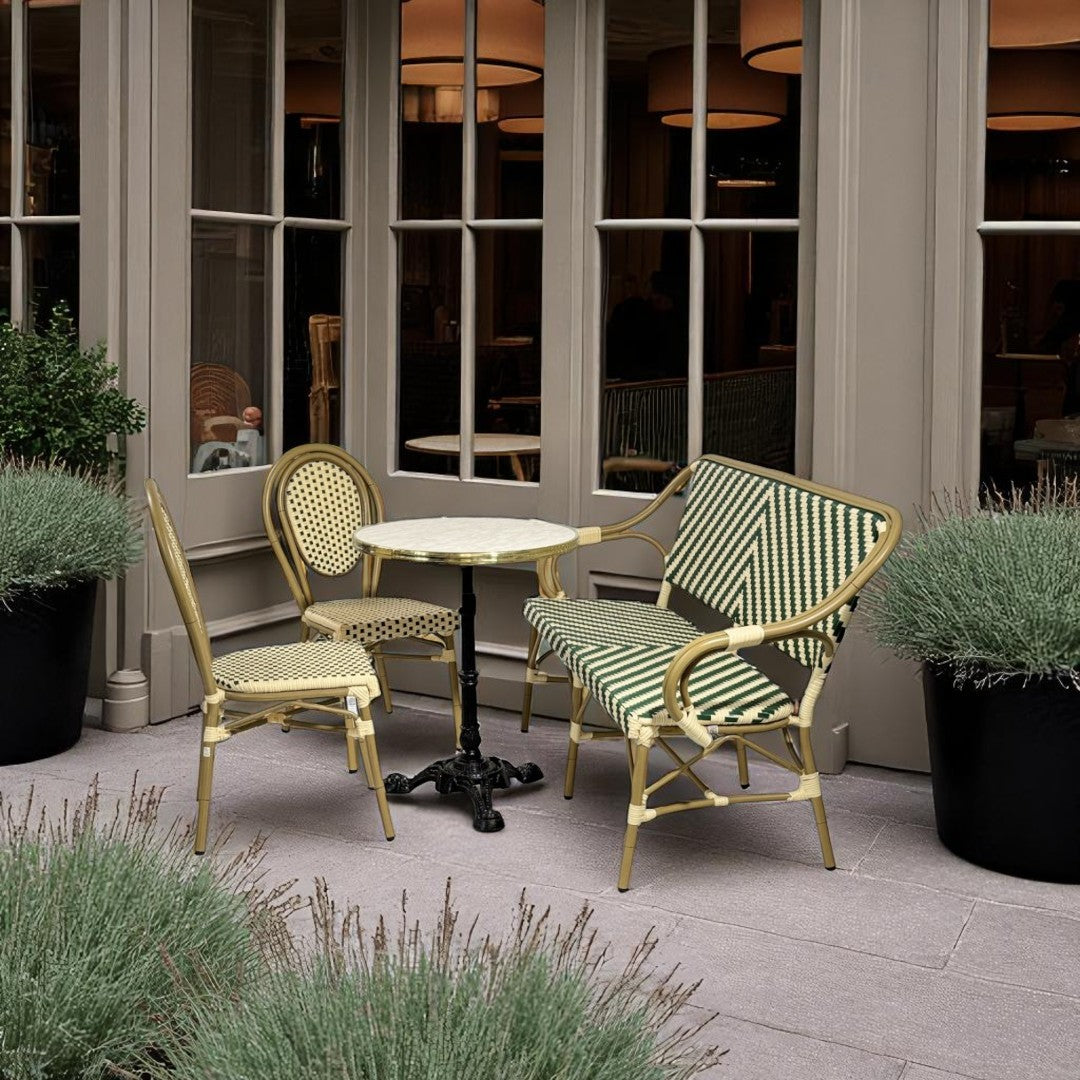 Se Cafépakke Paris med bænk og 2 stole grøn-beige ❤ Kæmpe udvalg i Zederkof - Køb online på udsalg og tilbud lige nu ❤ Hurtig levering til lave fragtpriser - Varenummer: Zederkof-846886 - Udsalg på Indendørs - Bord- og stolepakker - Cafépakker - Cafésampakker Få op til 63% i rabat - Shop udsalg fra mere end 1.798 mærker