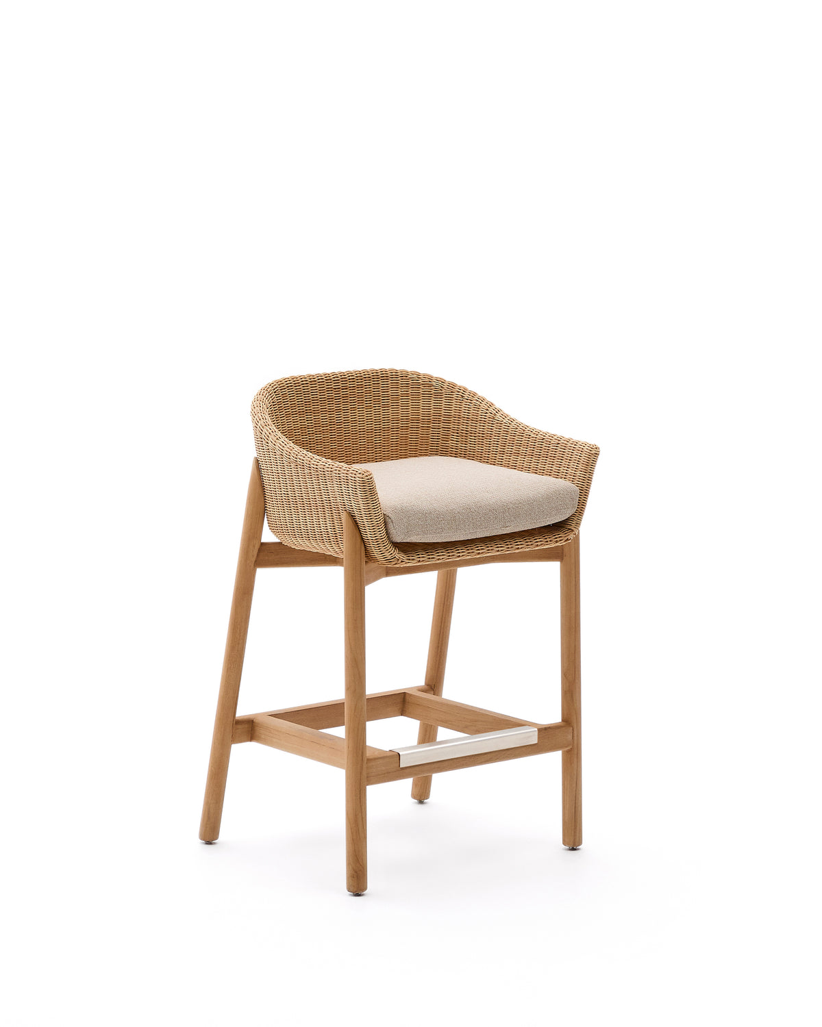 Se KAVE HOME Galea udendørs barstol, m. ryglæn, armlæn, hynde - syntetisk rattan og teaktræ (75cm) ❤ Kæmpe udvalg i Kave Home - Køb online på udsalg og tilbud lige nu ❤ Meget billig fragt og hurtig levering: 1 - 2 hverdage - Varenummer: Boboonline-117714 og barcode / Ean: 8447305007136 på lager - Udsalg på Udendørs møbler,Udendørs barmøbler,Udendørs barstole og counterstole,
Udendørs møbler,
Udendørs barmøbler,
Terrasse og have, Spar op til 51% - Over 785 kendte brands på udsalg