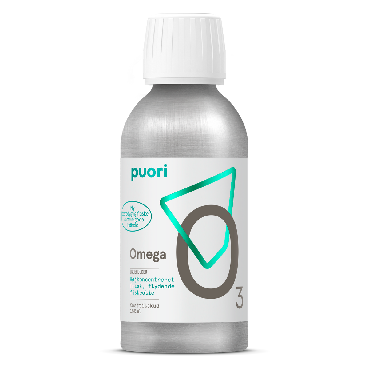 Puori O3L omega-3 med citronsmag, flaske med 150 ml