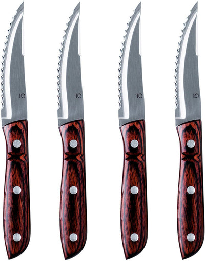 Se Gense Old Farmer Classic XL Grillkniv 4 stk. Str L: 24 cm. - Knive Stål ❤ Stort online udvalg i Gense ❤ Meget billig fragt og hurtig levering: 1 - 2 hverdage - Varenummer: MGS-S00414686 og barcode / Ean: 7319011076809 på lager - Udsalg på Bolig - Borddækning - Bestik - Knive Spar op til 52% - Over 1334 design mærker på udsalg