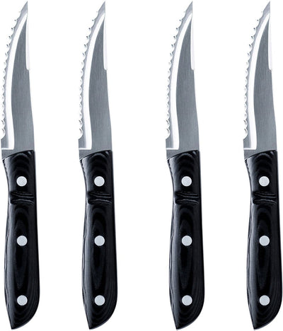Se Gense Old Farmer Mikarta XL 4 stk. Str L: 24 cm. - Knive Stål ❤ Stort online udvalg i Gense ❤ Meget billig fragt og hurtig levering: 1 - 2 hverdage - Varenummer: MGS-S00414690 og barcode / Ean: 7319011076830 på lager - Udsalg på Bolig - Borddækning - Bestik - Knive Spar op til 65% - Over 1334 design mærker på udsalg