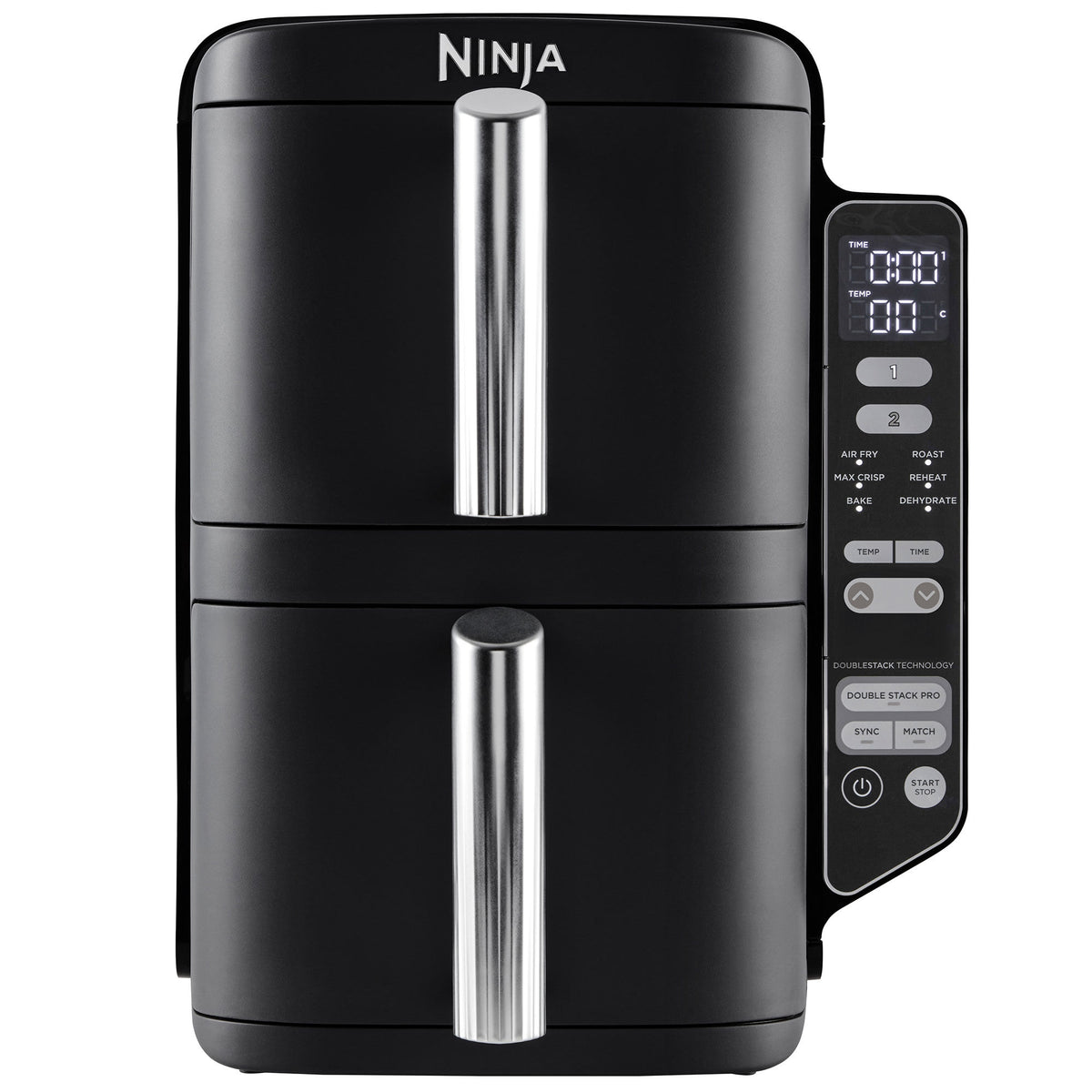 Ninja SL300EU Double Stack airfryer med to stablede kurve, 7,6 liter