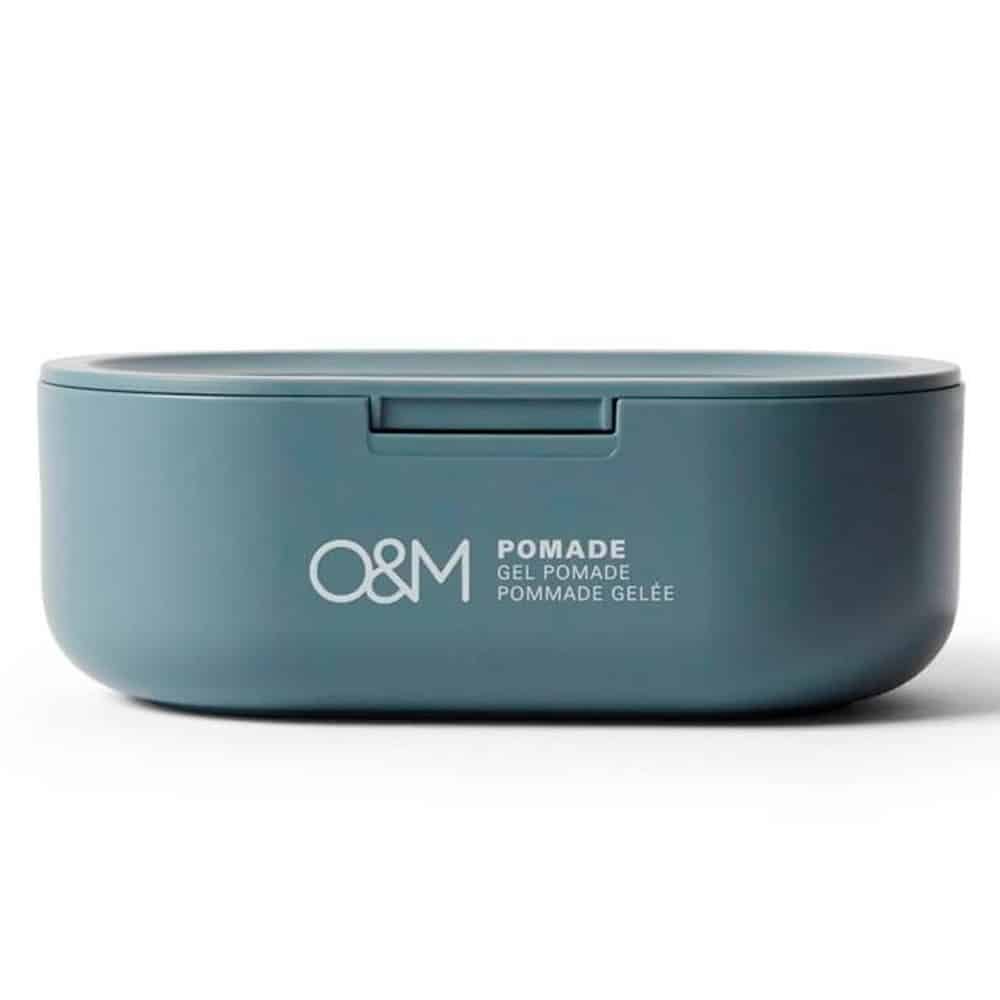 Dåse med O&M Pomade, klassisk stylingpomade på 100 g til hårstyling