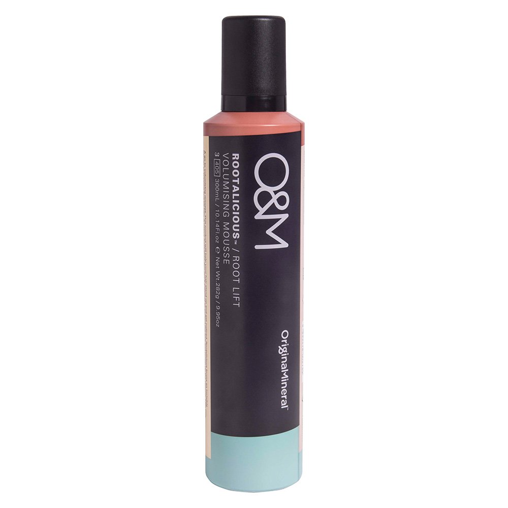 O&M Rootalicious Root Lift 300 ml, vægtløs rodløftende hårmousse med Lilly Pilly og Quandong