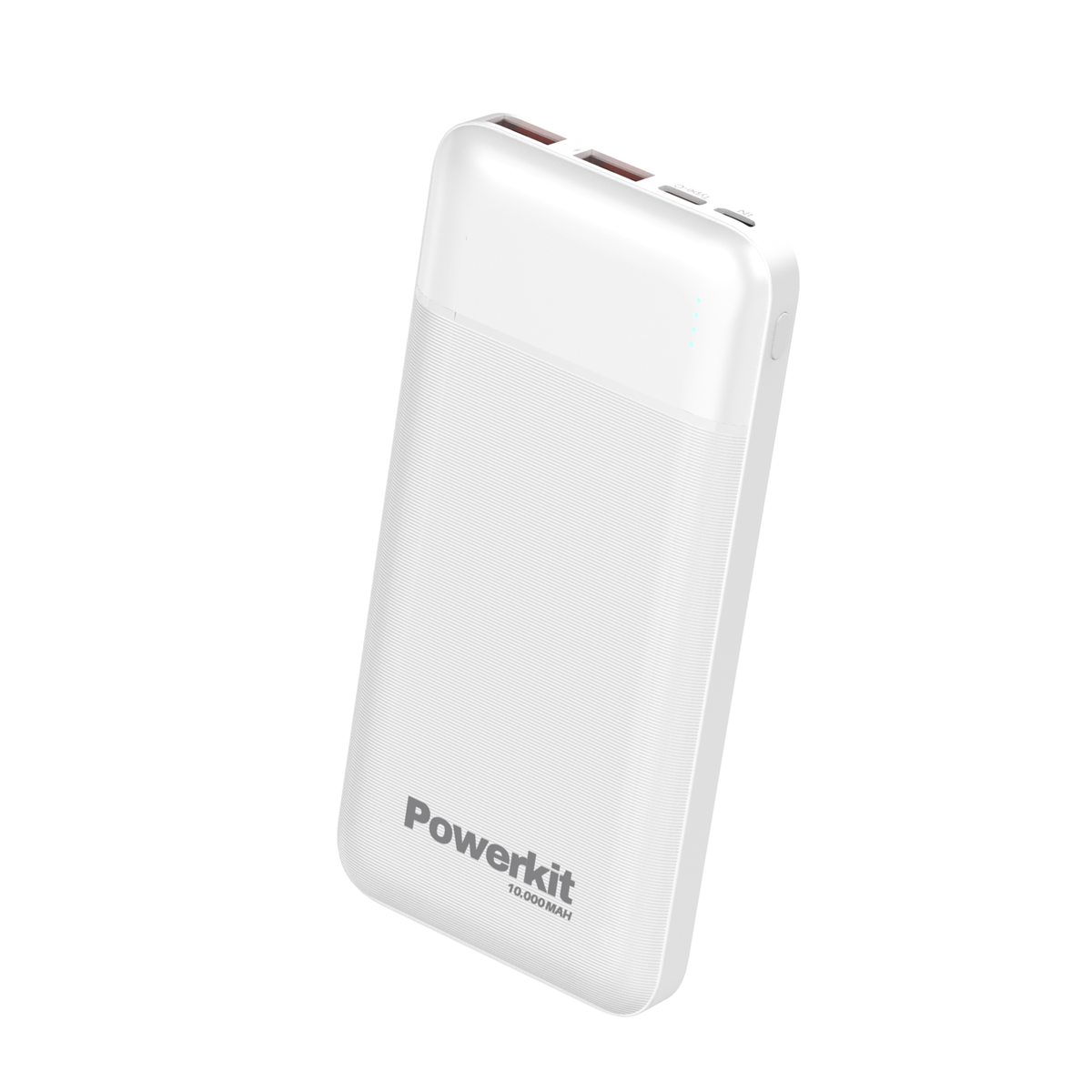 Sort Powerkit powerbank på 10.000 mAh med hurtigopladning