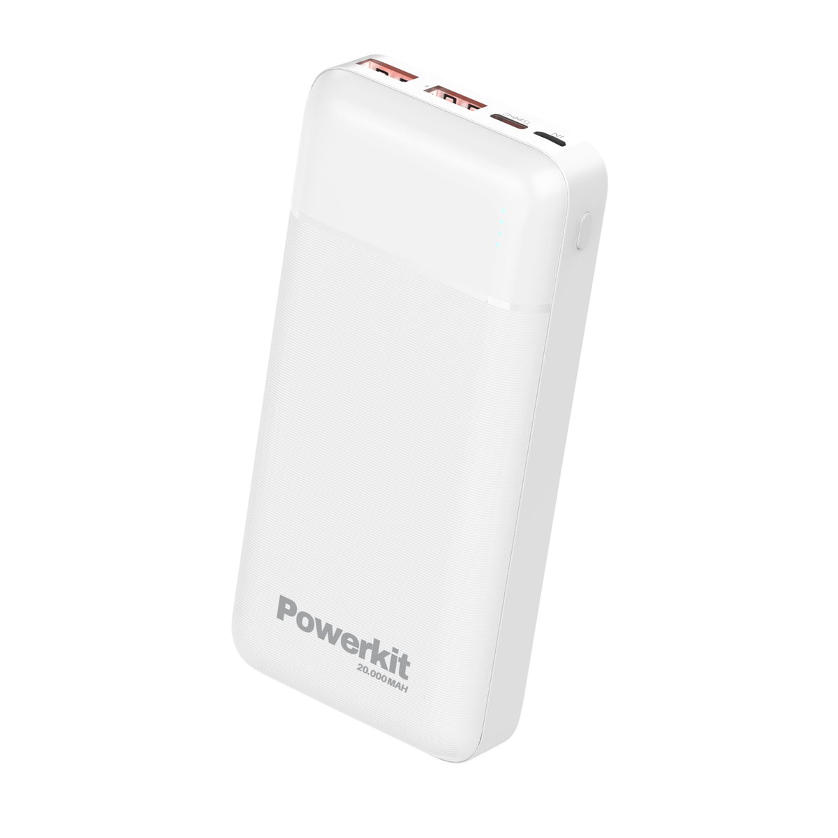 Sort Powerkit powerbank på 20.000 mAh med hurtigopladning