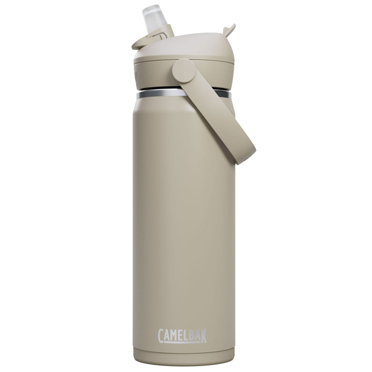 Camelbak Thrive Flip Straw drikkeflaske på 0,75 liter i stone med mat beige overflade