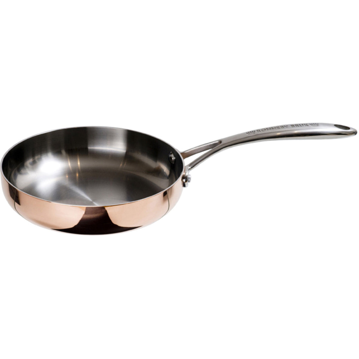 Ronneby Bruk Maestro kobber stegepande, 20 cm, med håndtag i rustfrit stål