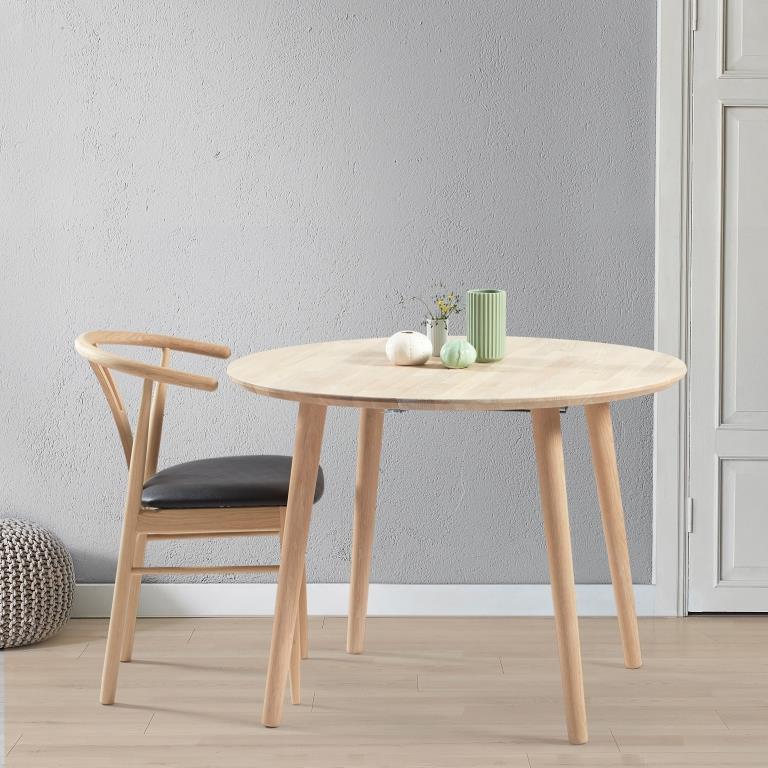 Se DT 100 - Rundt spisebord ø 110 cm. med 2 tillægsplader i massiv eg Lakeret ❤ Kæmpe udvalg i 3-nordic - Køb online på udsalg og tilbud lige nu ❤ Lav fragtpris og hurtig levering - Varenummer: 3-nordic-1615-3361 og barcode / Ean: på lager - Udsalg på Spisestue - Spiseborde - Nordiske designs - enkelt, tidløst og elegant Få op til 67% i rabat - Find over 1.798 brands på udsalg