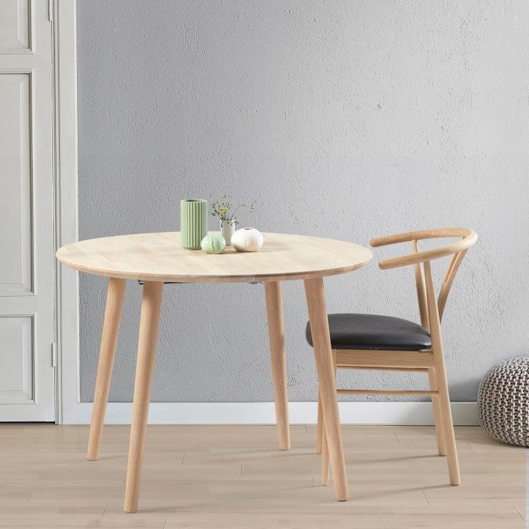 Se DT 100 - Rundt spisebord ø 110 cm. med 1 tillægsplade i massiv eg Sæbebehandlet ❤ Kæmpe udvalg i 3-nordic - Køb online på udsalg og tilbud lige nu ❤ Billig fragt • Hurtig levering - Varenummer: 3-nordic-217-3339 og barcode / Ean: på lager - Udsalg på Spisestue - Spiseborde - Nordiske designs - enkelt, tidløst og elegant Store besparelser – op til 77% - Store besparelser på over 2.281 brands