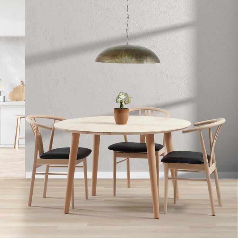 Se DT 100 - Rundt spisebord med 2 tillægsplader i massiv bøg med størrelse ø 120 cm Sæbebehandlet ❤ Kæmpe udvalg i 3-nordic - Køb online på udsalg og tilbud lige nu ❤ Super billig fragt og lynhurtig levering - Varenummer: 3-nordic-2451-4434 og barcode / Ean: på lager - Udsalg på Spisestue - Spiseborde - Nordiske designs - enkelt, tidløst og elegant Få op til 67% i rabat - Find over 1.798 brands på udsalg