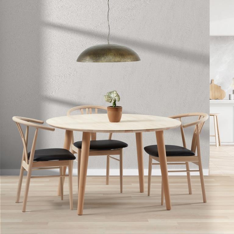 Se DT 100 - Rundt spisebord med 1 tillægsplade i massiv bøg med størrelse ø 120 cm Sæbebehandlet ❤ Kæmpe udvalg i 3-nordic - Køb online på udsalg og tilbud lige nu ❤ Hurtig levering til lave fragtpriser - Varenummer: 3-nordic-3632-5619 og barcode / Ean: på lager - Udsalg på Spisestue - Spiseborde - Nordiske designs - enkelt, tidløst og elegant Store besparelser – op til 71% - Store besparelser på over 2.281 brands