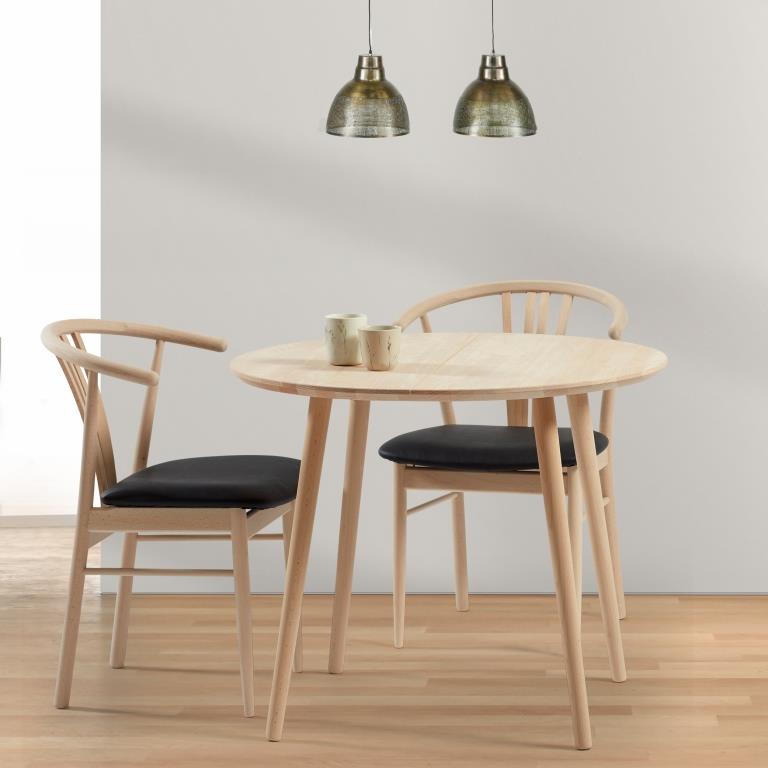 Se DT 100 - Rundt spisebord med 2 tillægsplader i massiv bøg med størrelse ø 90 cm Lakeret ❤ Kæmpe udvalg i 3-nordic - Køb online på udsalg og tilbud lige nu ❤ Super billig fragt og lynhurtig levering - Varenummer: 3-nordic-3642-5642 og barcode / Ean: på lager - Udsalg på Spisestue - Spiseborde - Nordiske designs - enkelt, tidløst og elegant Spar stort – op til 71% - Over 2.739 kendte brands på stort udsalg