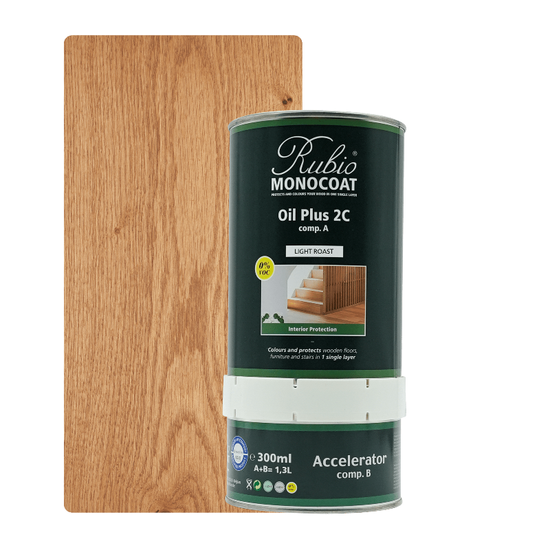 Rubio Monocoat Oil Plus 2C træolie i farven Light Roast, 1,3 L
