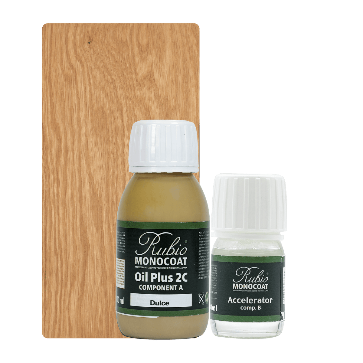 Beholder med Rubio Monocoat Oil Plus 2C træolie i nuancen Dulce, 130 ml