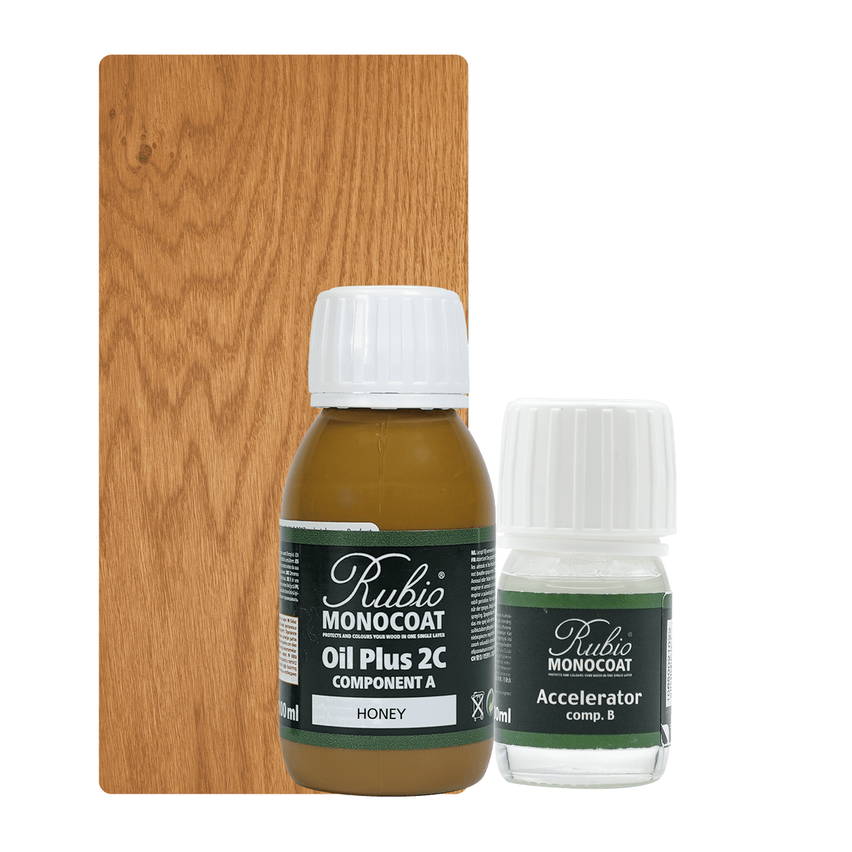 Rubio Monocoat Oil Plus 2C træolie i farven Honey, 130 ml
