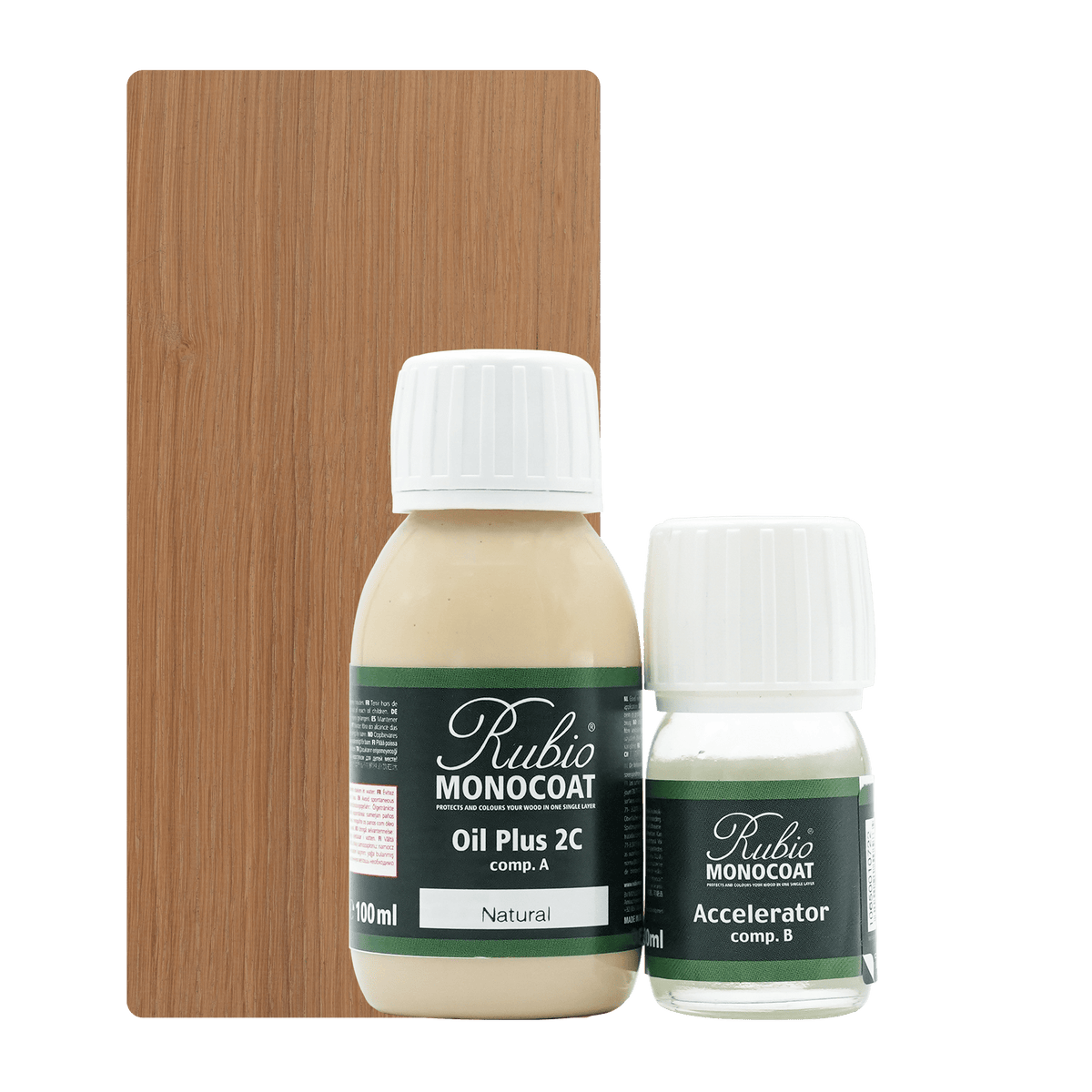 Rubio Monocoat Oil Plus 2C indendørs træolie i nuancen Natural, 130 ml