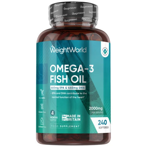Se Omega 3 Fiskeolie Kapsler ✔ Kæmpe udvalg i WeightWorld - Køb online på udsalg og tilbud lige nu ✔ Billig fragt og hurtig levering - Varenummer: WeightWorld-48097 og 5056128124017 på lager - Udsalg på Omega Fedtsyrer Op til 57% rabat - Mere end 1.329 populære mærker på udsalg