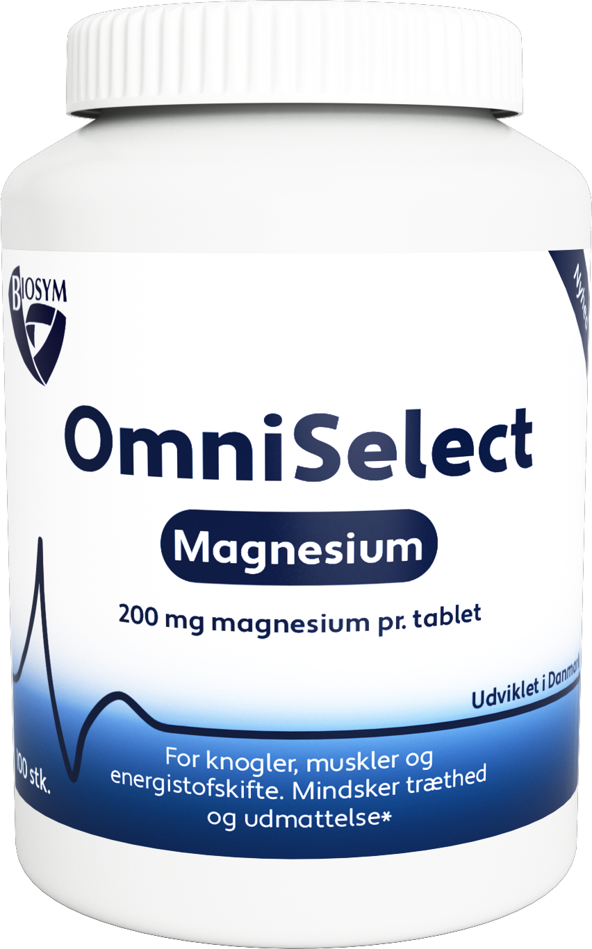 Pakning med Biosym OmniSelect Magnesium 200 mg, 100 tabletter