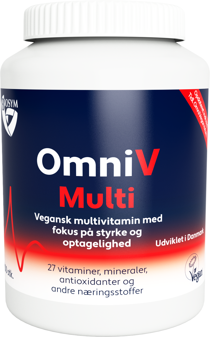 Pakning med Biosym OmniV Multi multivitamin, 100 tabletter