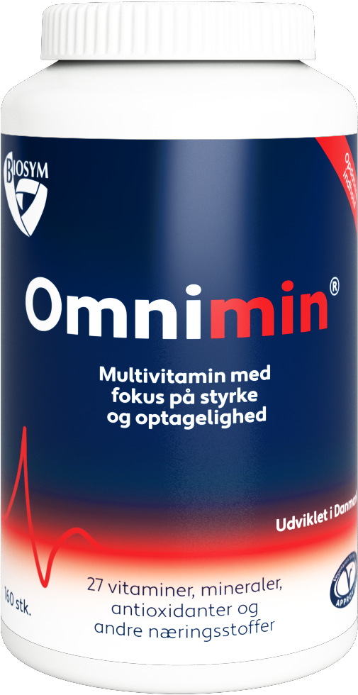 Pakning med Biosym Omnimin multivitamin, 160 tabletter