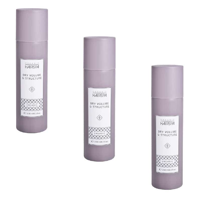 Tre flasker Organic Hairspa Dry Volume & Structure spray à 250 ml