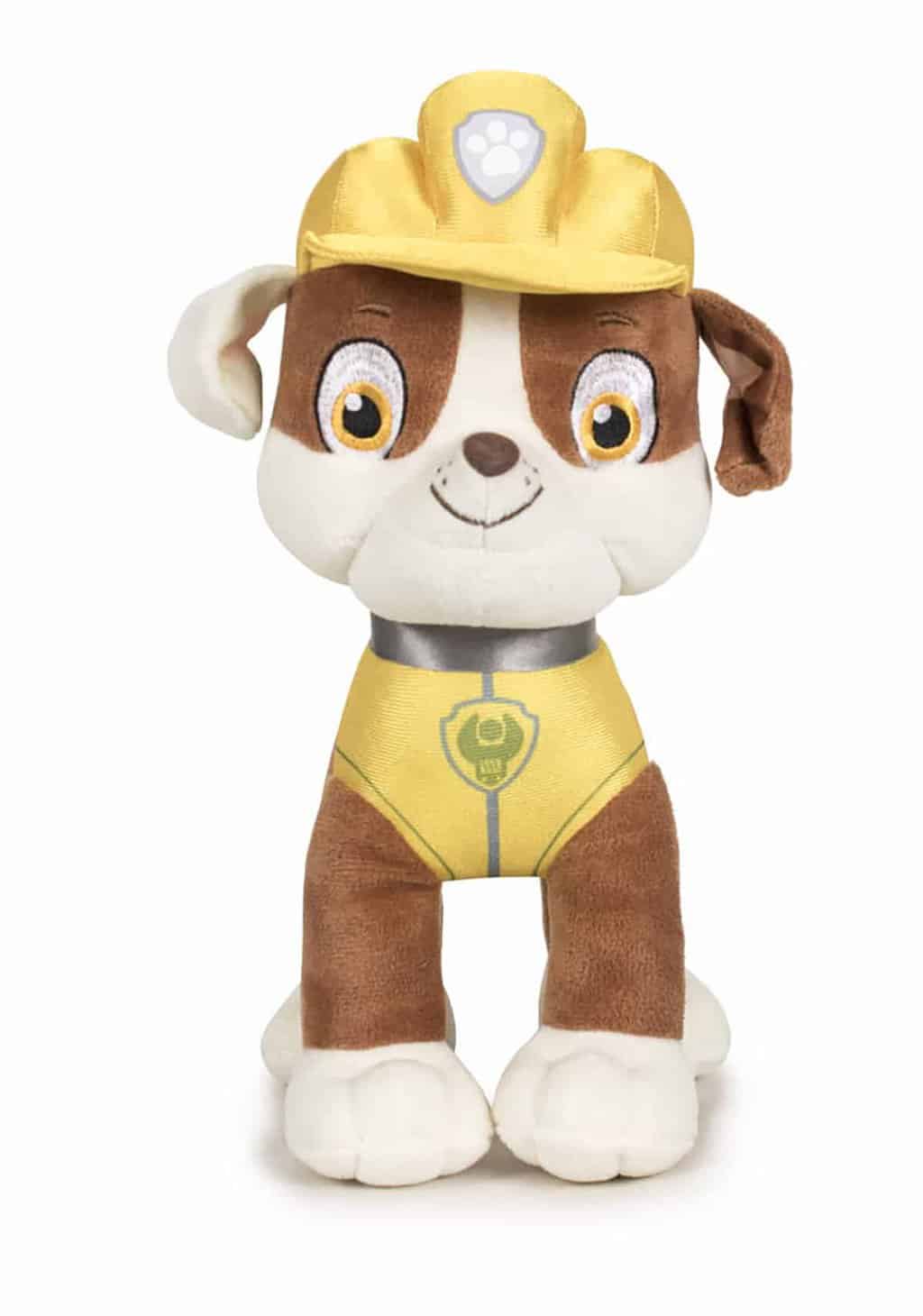 Paw Patrol Rubble bamse i plys i størrelsen 27 cm
