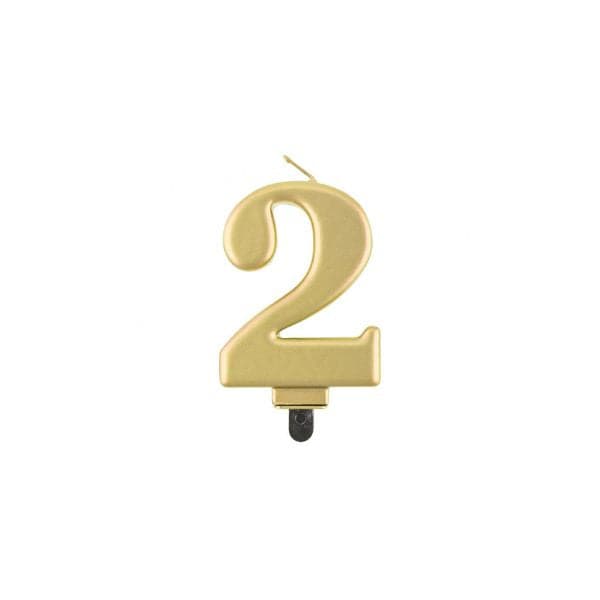 Se Fødselsdagslys Tal 2 Metallisk Guld 8.0 Cm ❤ Kæmpe udvalg i Godan ❤ Hurtig levering: 1 - 2 Hverdage samt billig fragt - Varenummer: BAR-774163 og barcode / Ean: &