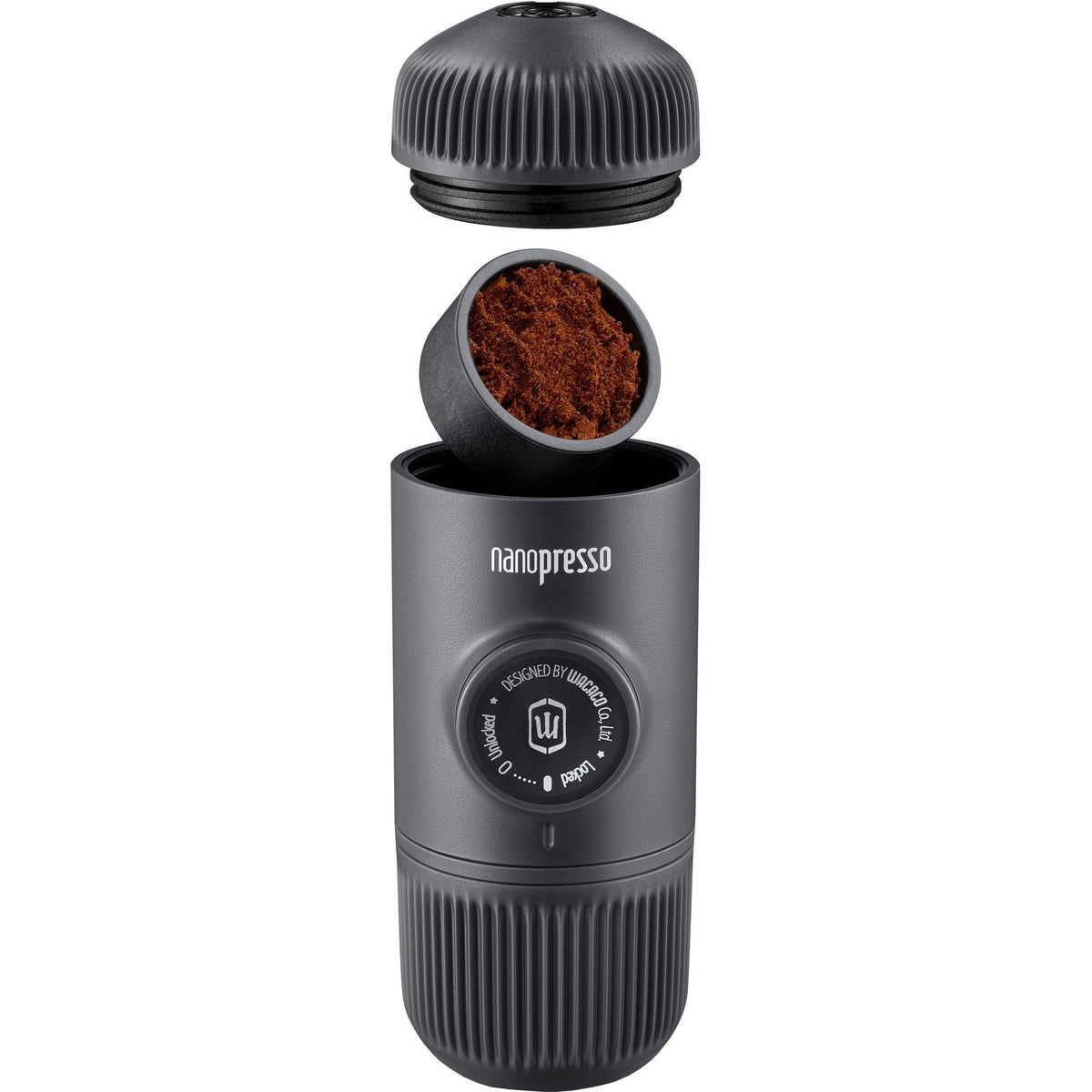Grå Wacaco Nanopresso håndholdt espressobrygger