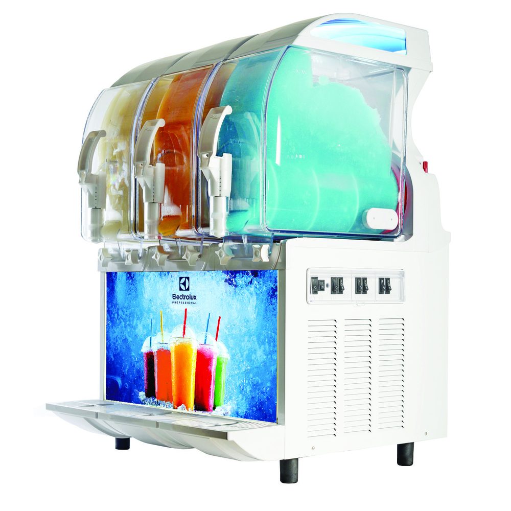 Zanussi I-PRO slushice maskine med tre 11-liters beholdere og frontbelyst lyspanel