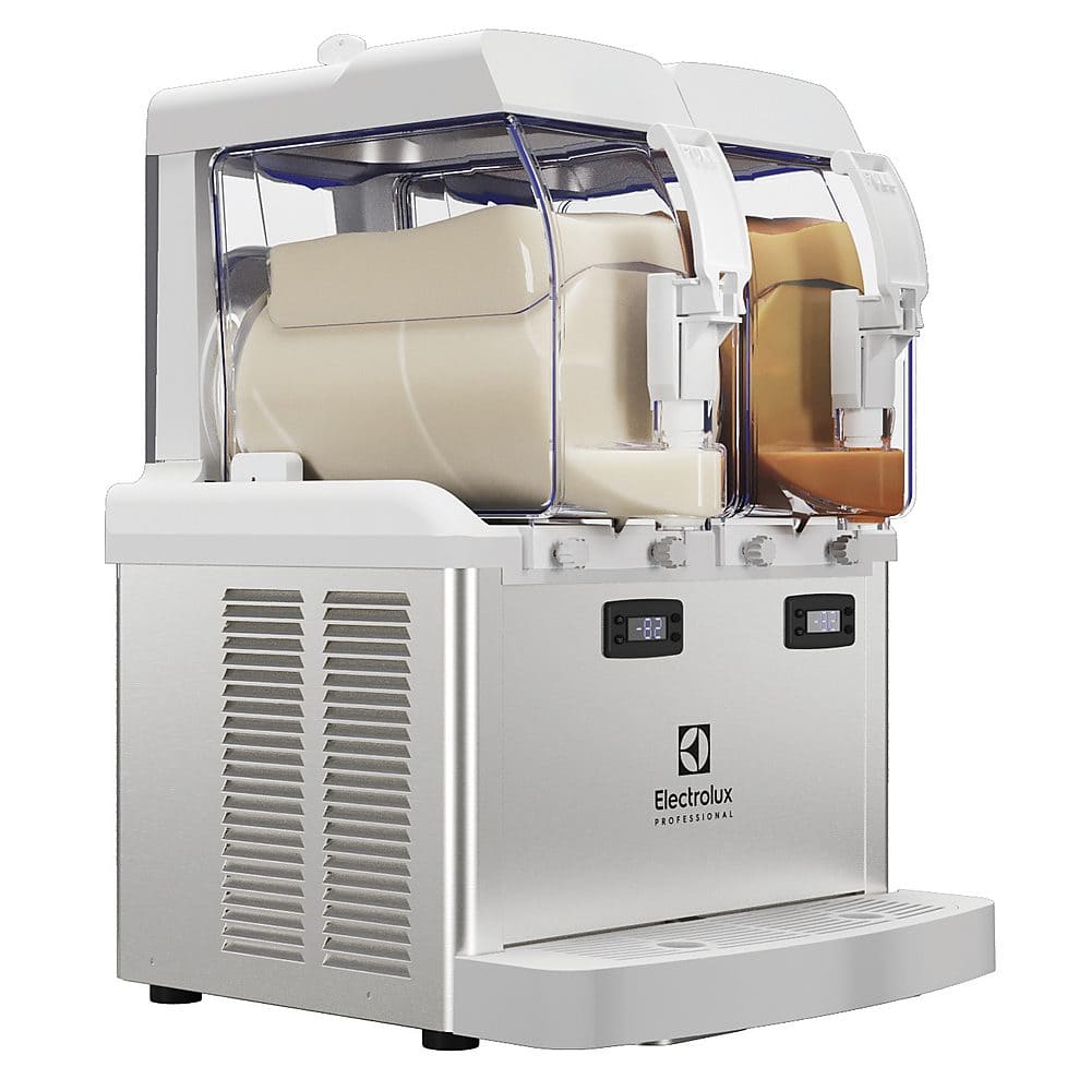 Zanussi SP frozen cream og slushice dispenser med to isolerede 5-liters beholdere