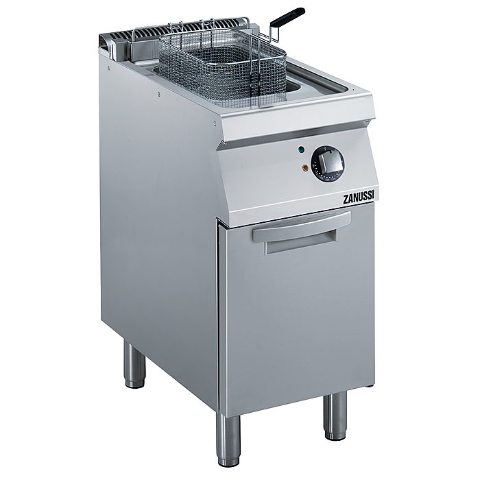 Zanussi Professional el-friture som gulvmodel med underskab og kar på 14 liter