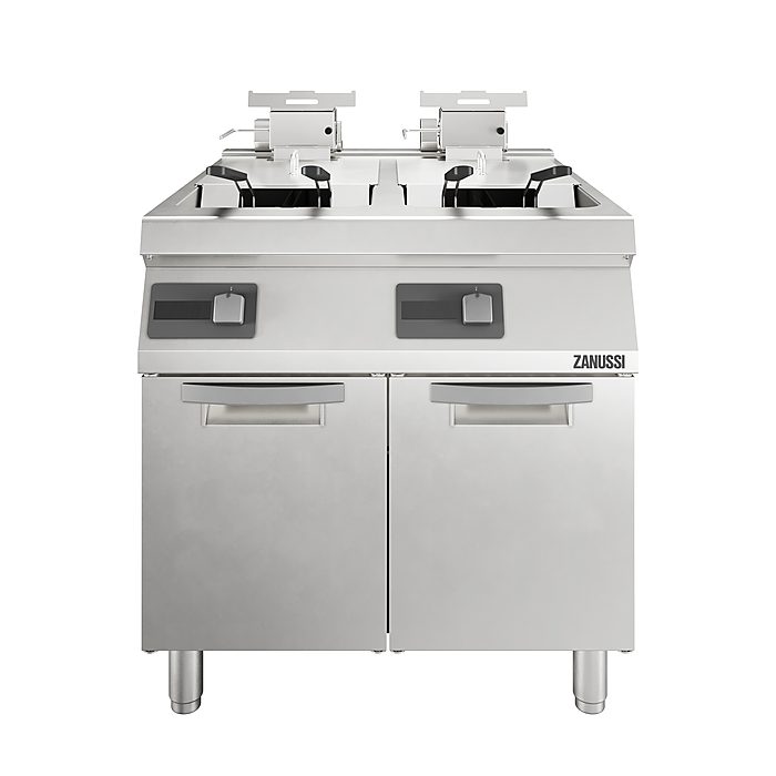 Zanussi Professional OptiOil el-friture i 900-serien med to kar og oliefiltrering