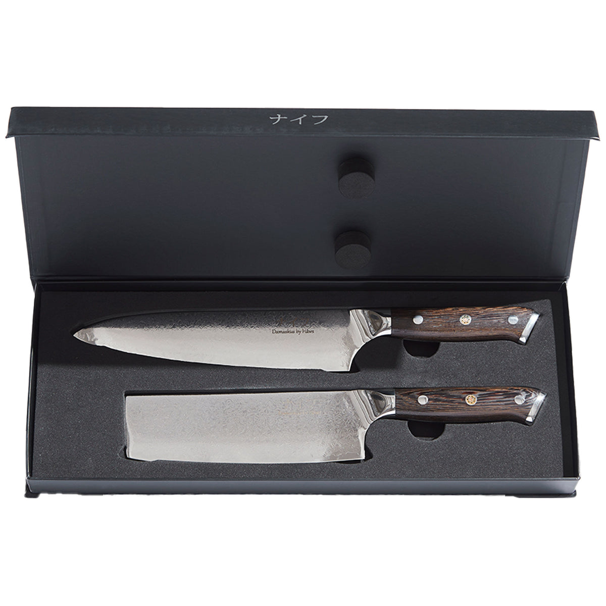 Hâws Wengè knivsæt med kokkekniv 32 cm og grøntsagskniv 30 cm