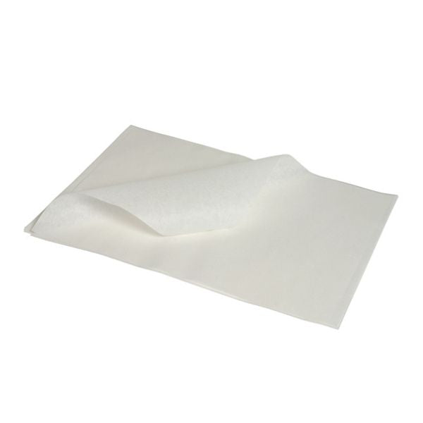 Hvidt fedttæt papir fra Genware, 25 x 20 cm, 1000 ark