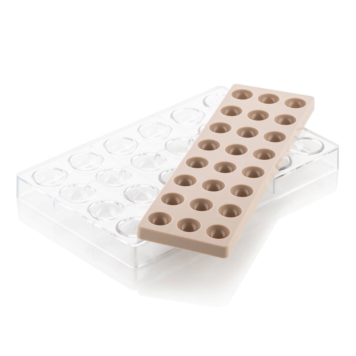Silikomart Semisfera 01 chokoladesæt med forme i silikone og tritan