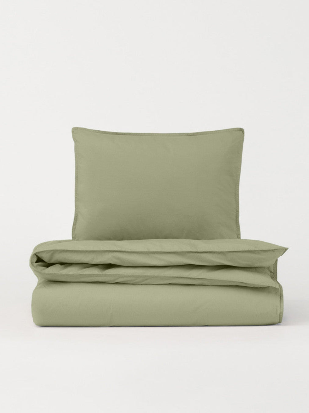 DAWN dynebetræk i Nordic Green, 140x220 cm, af økologisk bomuldspercale