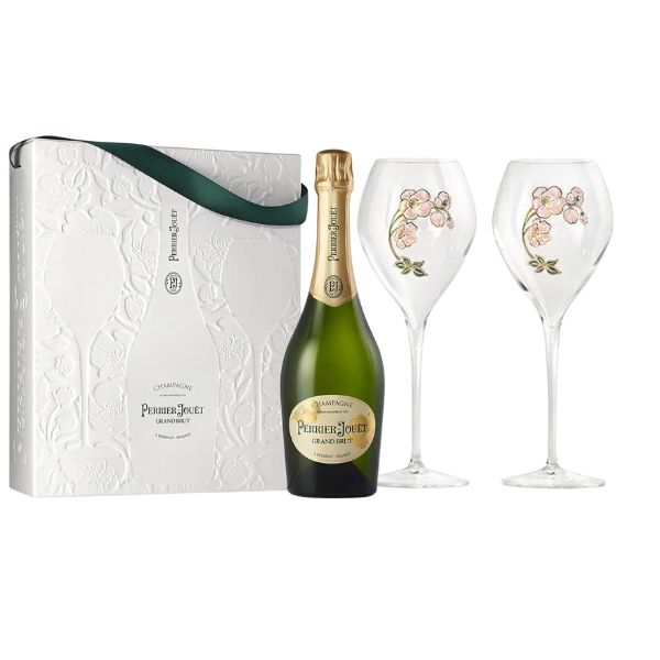 Se Perrier-jouet Grand Brut Gaveæske M. 2 Glas ✔ Kæmpe udvalg i PERRIERJOU - Køb online på udsalg og tilbud lige nu ✔ Super billig fragt og lynhurtig levering - Varenummer: Barlife-1414585 og 3113889000294 på lager - Udsalg på Drikkevarer - Vin og champagne - Champagne Spar helt op til 73% - Over 739 kendte mærker på udsalg