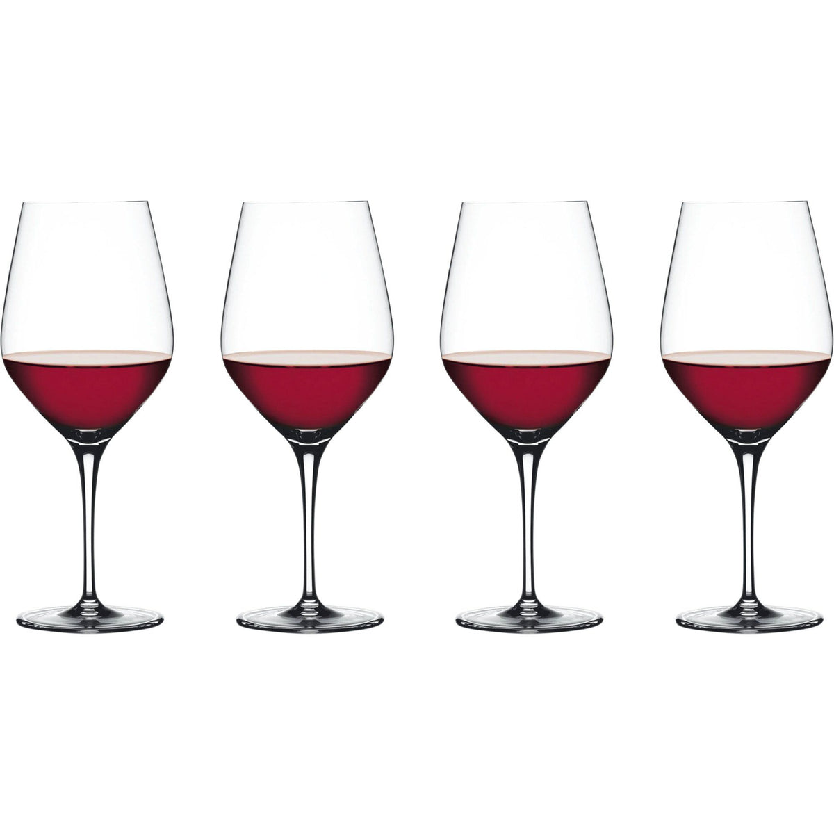Spiegelau Authentis Bordeaux vinglas i krystalglas med trukket stilk